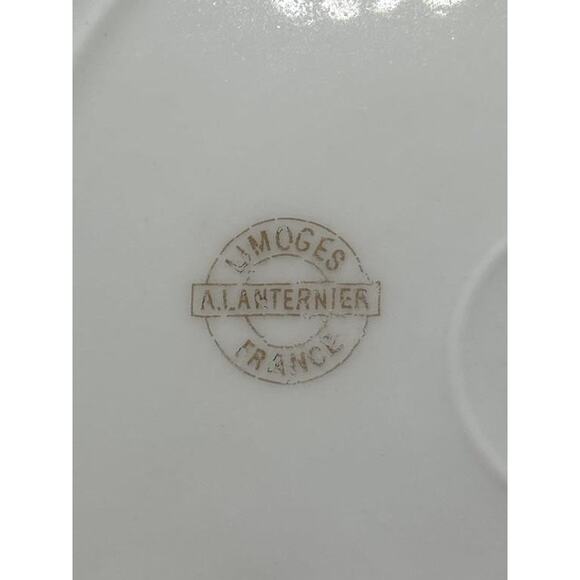Vintage Limoges France A. Lanternier Lunch Plate, 8.75″ x 1″ - Picture 6 of 10
